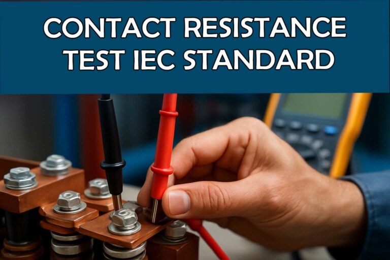Contact Resistance Test IEC Standard: Best Guide for Accurate Electrical Testing 7 Contact Resistance Test IEC Standard: Best Guide for Accurate Electrical Testing