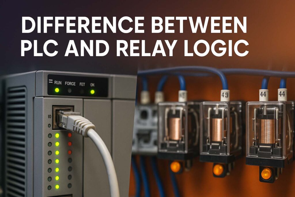 Difference Between PLC and Relay Logic 1 Difference Between PLC and Relay Logic