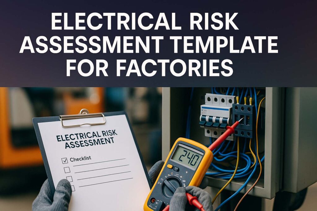 Electrical Risk Assessment Template for Factories 1 Electrical Risk Assessment Template for Factories