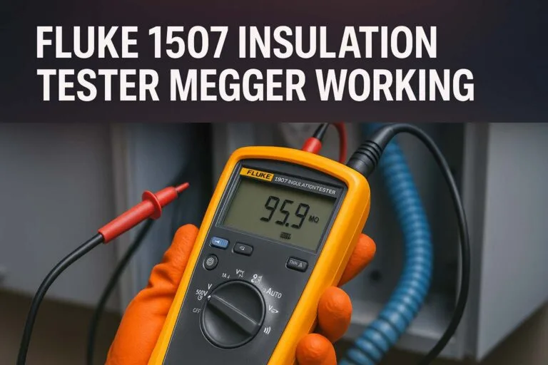 Fluke 1507 Insulation Tester Megger Working