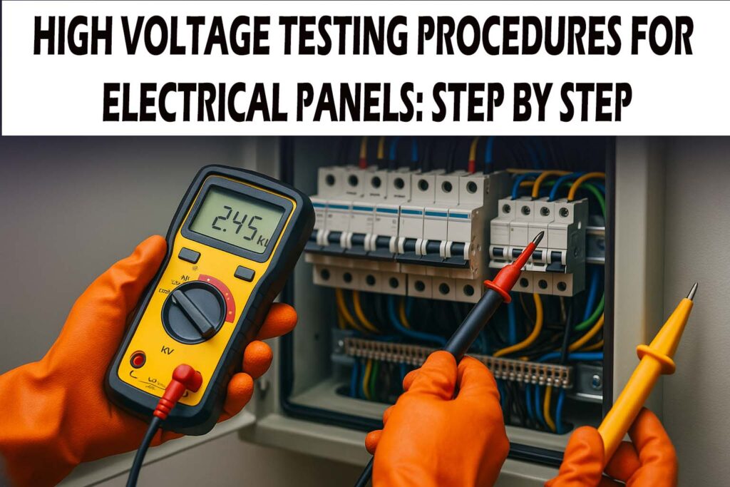 High Voltage Testing Procedures for Electrical Panels: Step by Step 1 High Voltage Testing Procedures for Electrical Panels: Step by Step