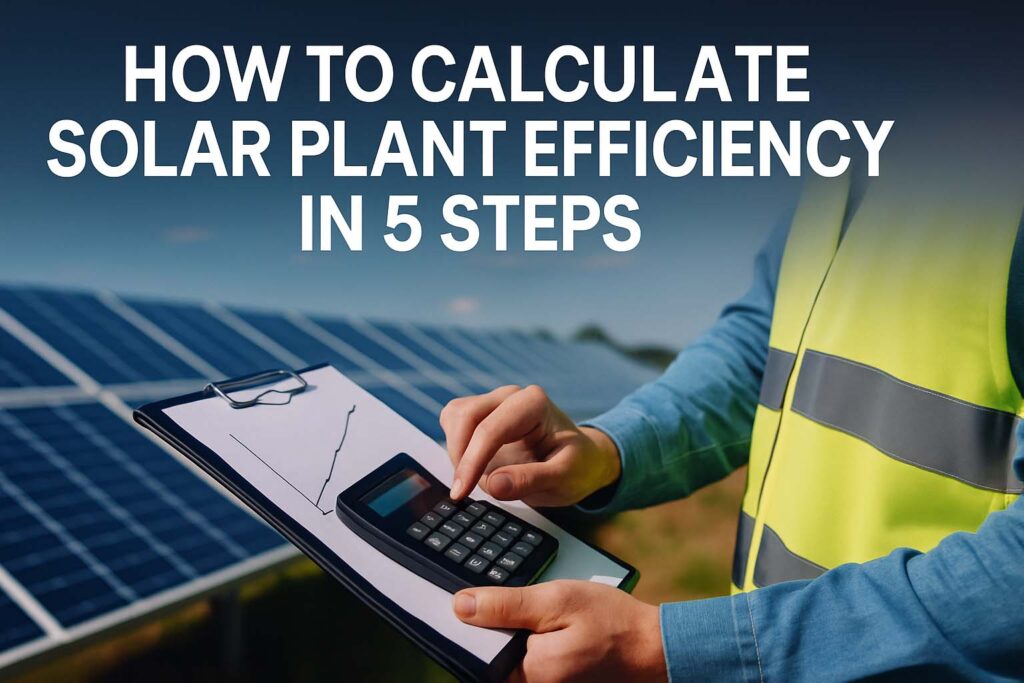 How to Calculate Solar Plant Efficiency in 5 Steps 1 How to Calculate Solar Plant Efficiency in 5 Steps
