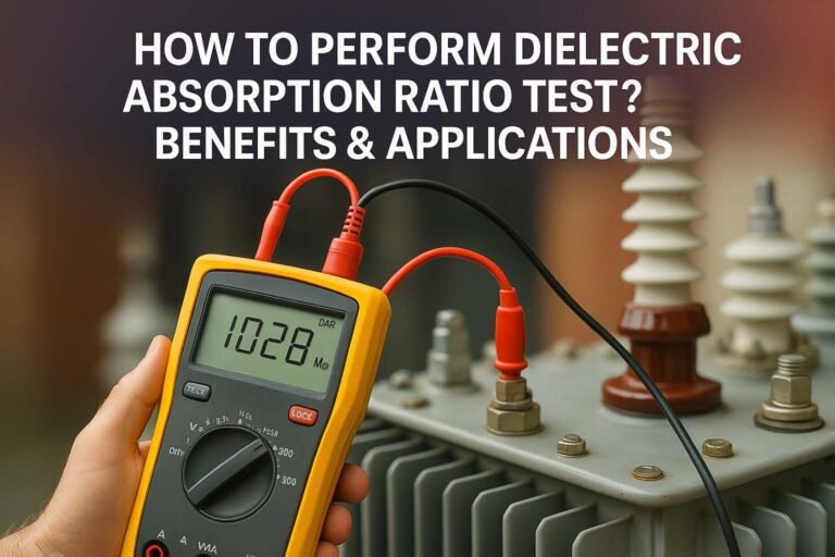 How to Perform Dielectric Absorption Ratio Test? Benefits & Applications 1 How to Perform Dielectric Absorption Ratio Test? Benefits & Applications