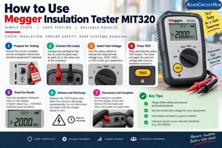How to Use Megger Insulation Tester MIT320