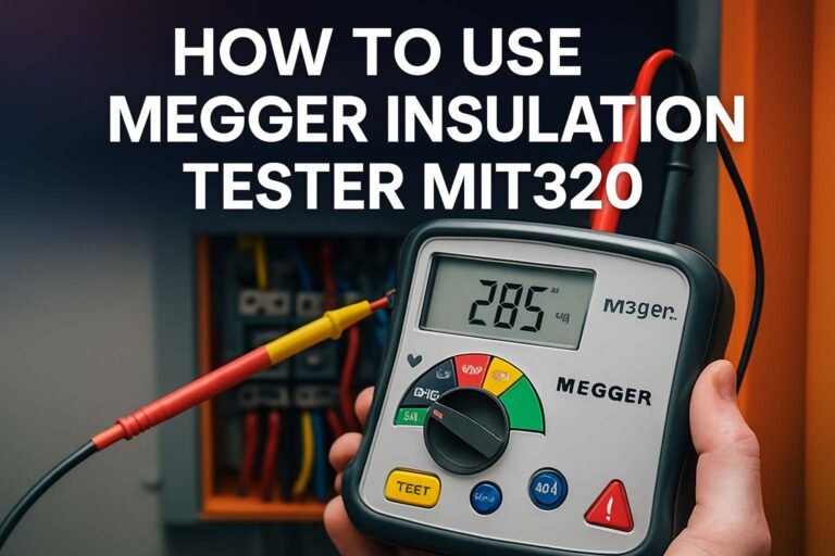 How to Use Megger Insulation Tester MIT320 12 How to Use Megger Insulation Tester MIT320