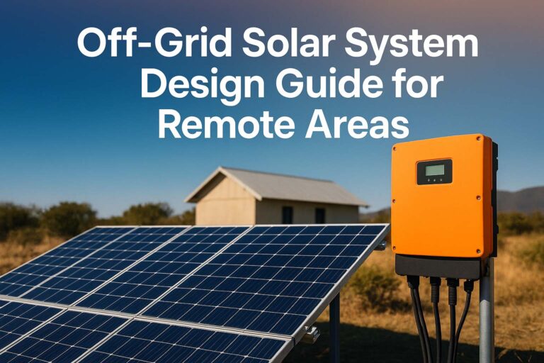 Off-Grid Solar System Design Guide for Remote Areas