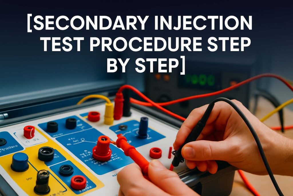 Secondary Injection Test Procedure Step by Step 1 Secondary Injection Test Procedure Step by Step