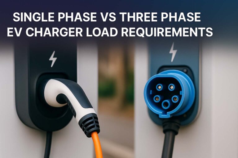 Single Phase vs Three Phase EV Charger Load Requirements