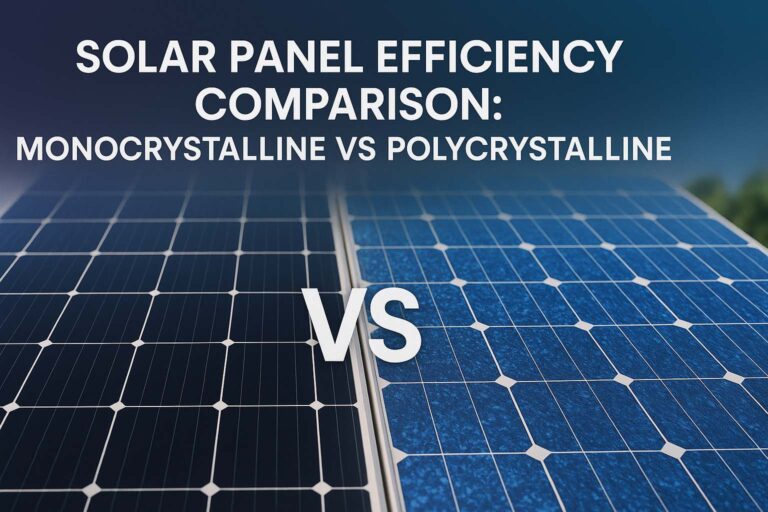 Solar Panel Efficiency Comparison: Monocrystalline vs Polycrystalline