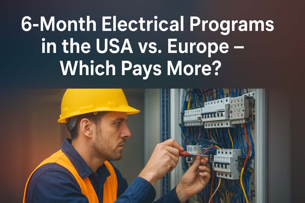6-Month Electrical Programs in the USA vs. Europe – Which Pays More? 1 6-Month Electrical Programs in the USA vs. Europe – Which Pays More?