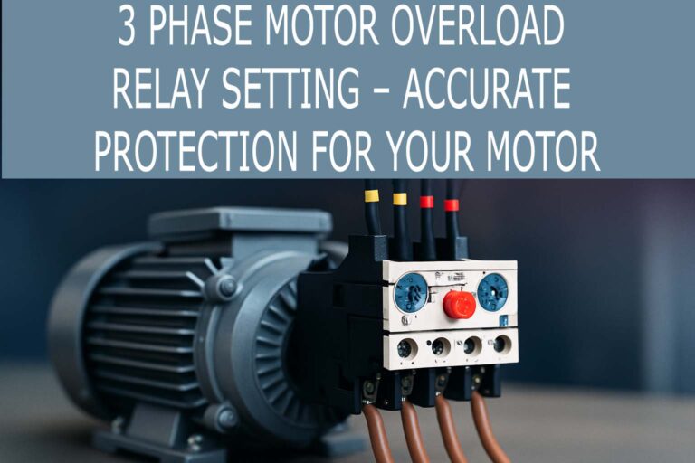 3 Phase Motor Overload Relay Setting – Accurate Protection for Your Motor