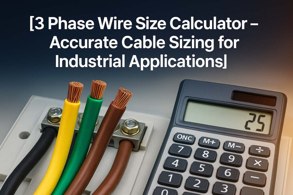 3 Phase Wire Size Calculator – Accurate Cable Sizing for Industrial Applications 1 3 Phase Wire Size Calculator – Accurate Cable Sizing for Industrial Applications