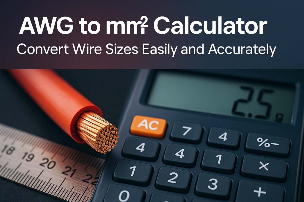 AWG to mm² Calculator – Convert Wire Sizes Easily and Accurately