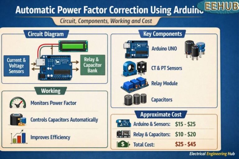 Automatic Power Factor Correction Using Arduino Best Guide
