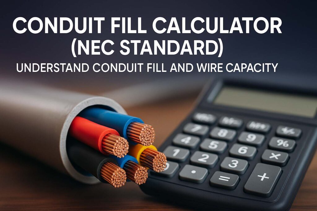 Conduit Fill Calculator (NEC Standard) – Understand Conduit Fill and Wire Capacity