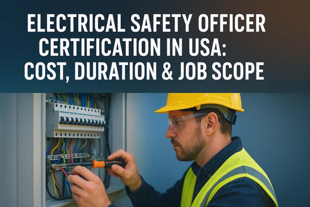 Electrical Safety Officer Certification in USA: Cost, Duration & Job Scope 1 Electrical Safety Officer Certification in USA: Cost, Duration & Job Scope