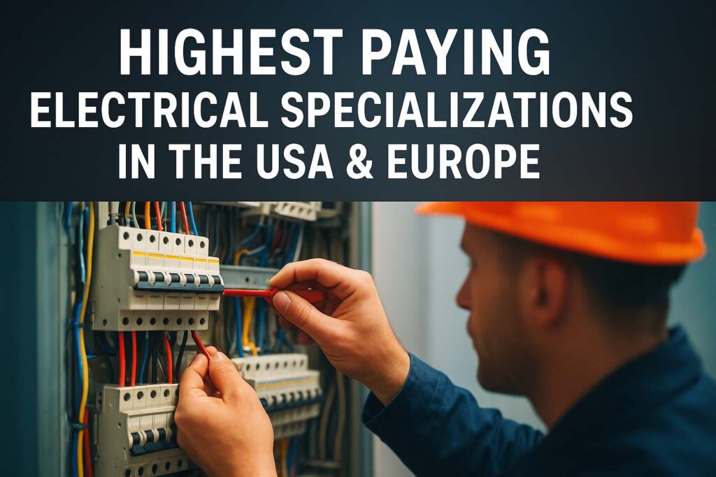 Highest Paying Electrical Specializations in the USA & Europe 1 Highest Paying Electrical Specializations in the USA & Europe