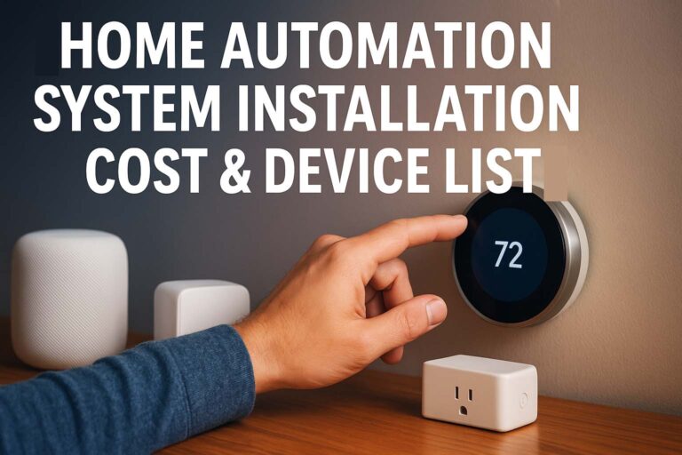 Home Automation System Installation Cost & Device List