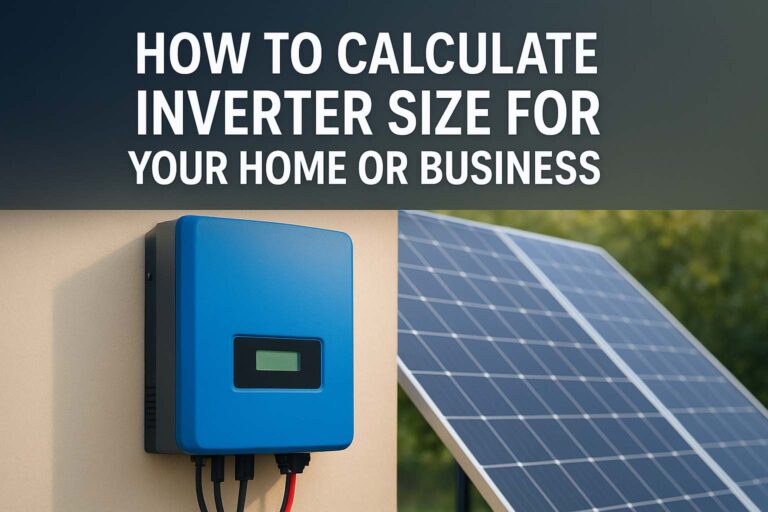 How to Calculate Inverter Size for Your Home or Business