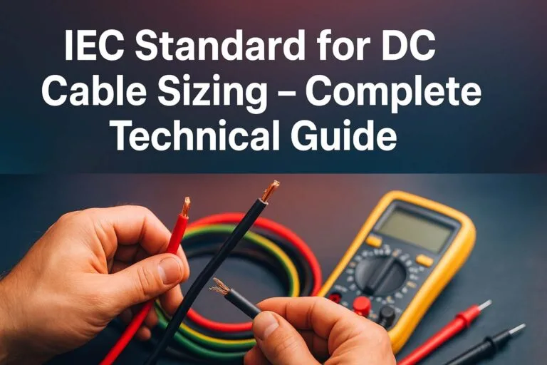 IEC Standard for DC Cable Sizing – Complete Technical Guide