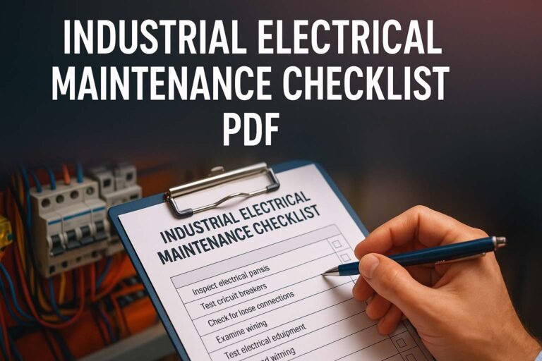Industrial Electrical Maintenance Checklist PDF