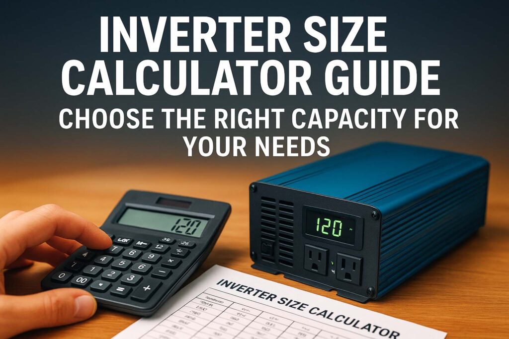 Inverter Size Calculator Guide: Choose the Right Capacity for Your Needs 1 Inverter Size Calculator Guide: Choose the Right Capacity for Your Needs