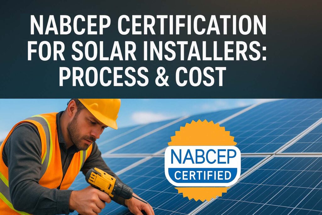 NABCEP Certification for Solar Installers: Process & Cost 1 NABCEP Certification for Solar Installers: Process & Cost