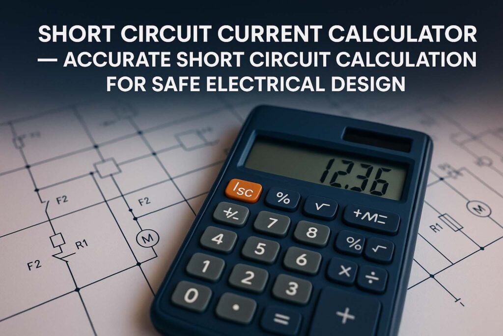 Short Circuit Current Calculator – Accurate Short Circuit Calculation for Safe Electrical Design 1 Short Circuit Current Calculator – Accurate Short Circuit Calculation for Safe Electrical Design