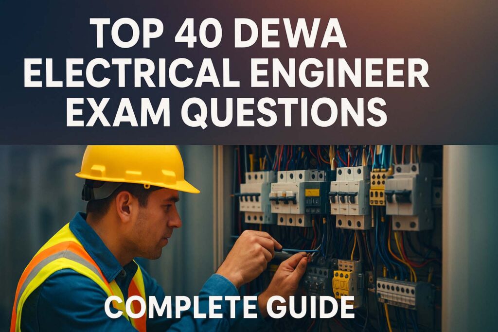 Top 40 DEWA Electrical Engineer Exam Questions – Complete Guide 1 Top 40 DEWA Electrical Engineer Exam Questions – Complete Guide