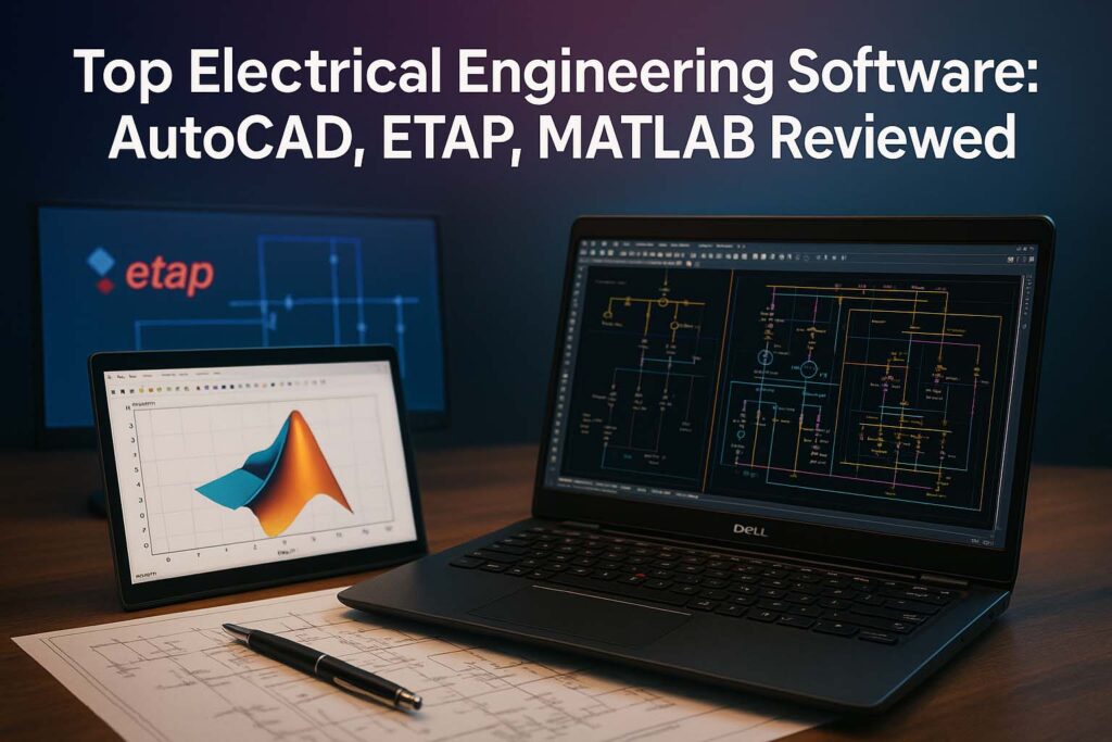 Top Electrical Engineering Software: AutoCAD, ETAP, MATLAB Reviewed 1 Top Electrical Engineering Software: AutoCAD, ETAP, MATLAB Reviewed