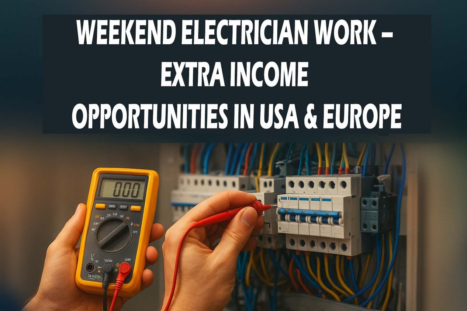 Work Extra Help Weekend Electrician Work – Extra Income Opportunities In USA & Europe ...