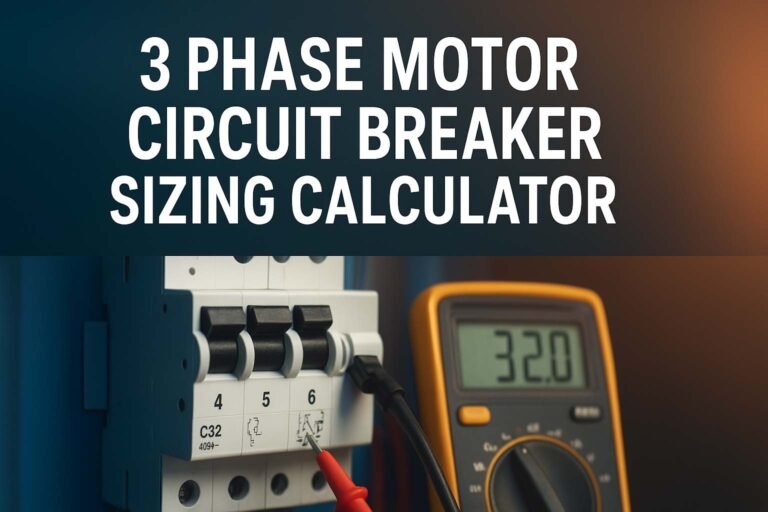 3 Phase Motor Circuit Breaker Sizing Calculator