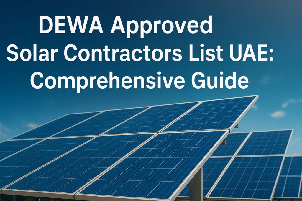 DEWA Approved Solar Contractors List UAE: Comprehensive Guide 1 DEWA Approved Solar Contractors List UAE: Comprehensive Guide