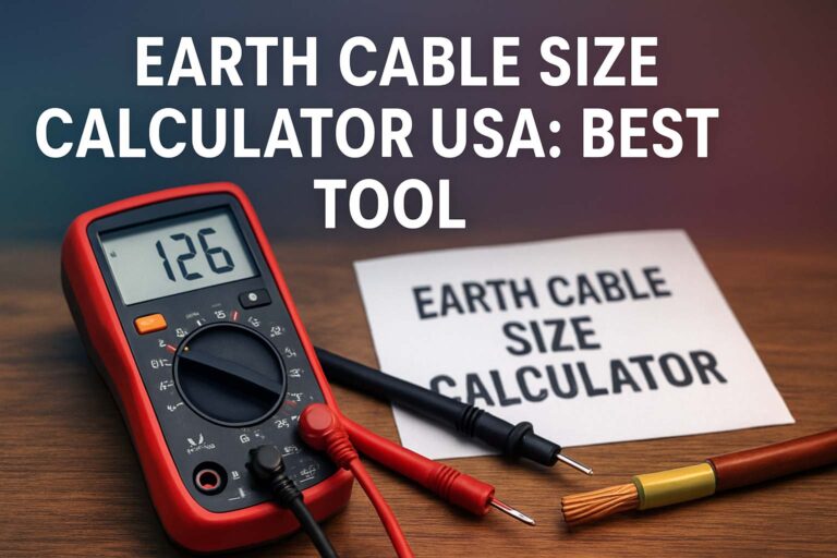 Earth Cable Size Calculator USA: Best Tool