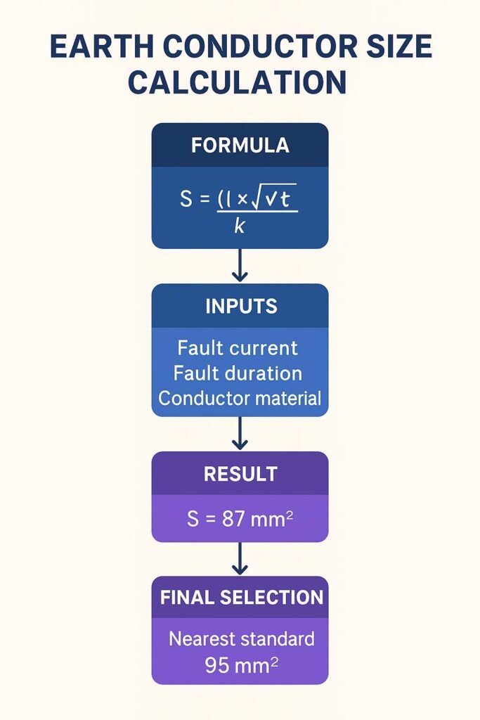 Earth Conductor Size Calculation: Step by Step Guide with Examples 2 Earth Conductor Size Calculation Step by Step Guide with Examples