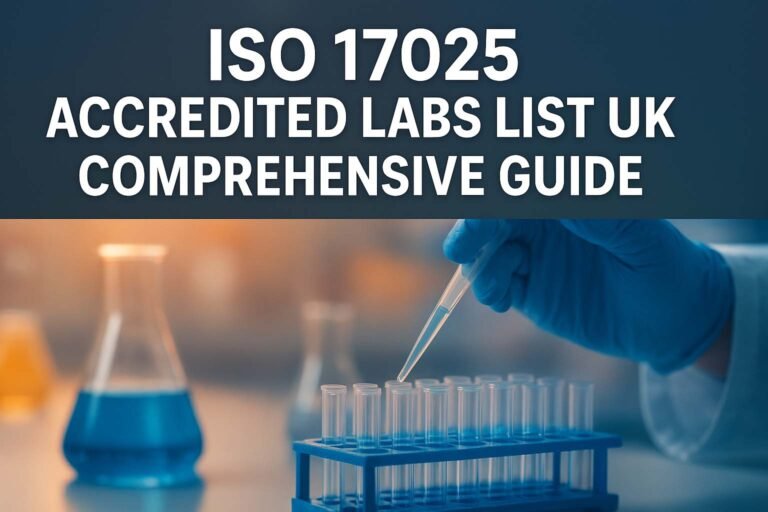 ISO 17025 Accredited Labs List UK: Comprehensive Guide 1 ISO 17025 Accredited Labs List UK: Comprehensive Guide