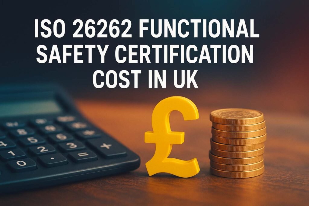 ISO 26262 Functional Safety Certification Cost in UK 1 ISO 26262 Functional Safety Certification Cost in UK