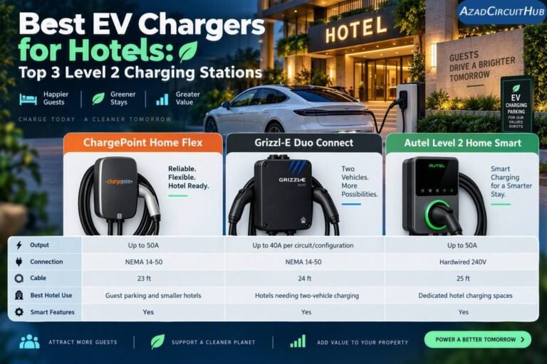 Best EV Chargers for Hotels Top 3 Level 2 Charging Stations