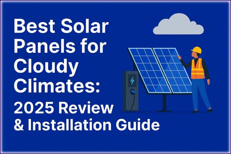 Best Solar Panels for Cloudy Climates 2025 Review & Installation Guide