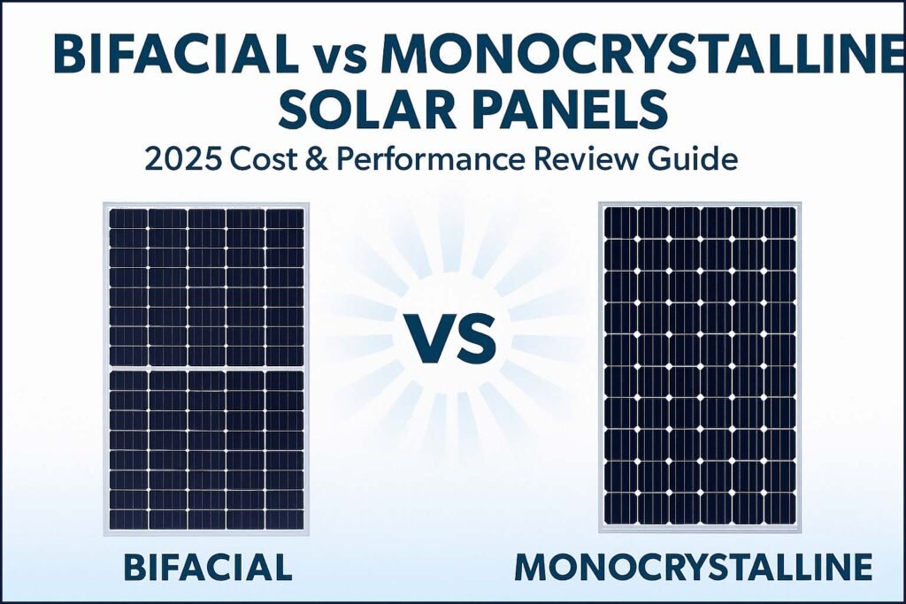 Bifacial vs Monocrystalline Solar Panels: 2025 Cost & Performance Review Guide 1 Bifacial vs Monocrystalline Solar Panels: Key Differences