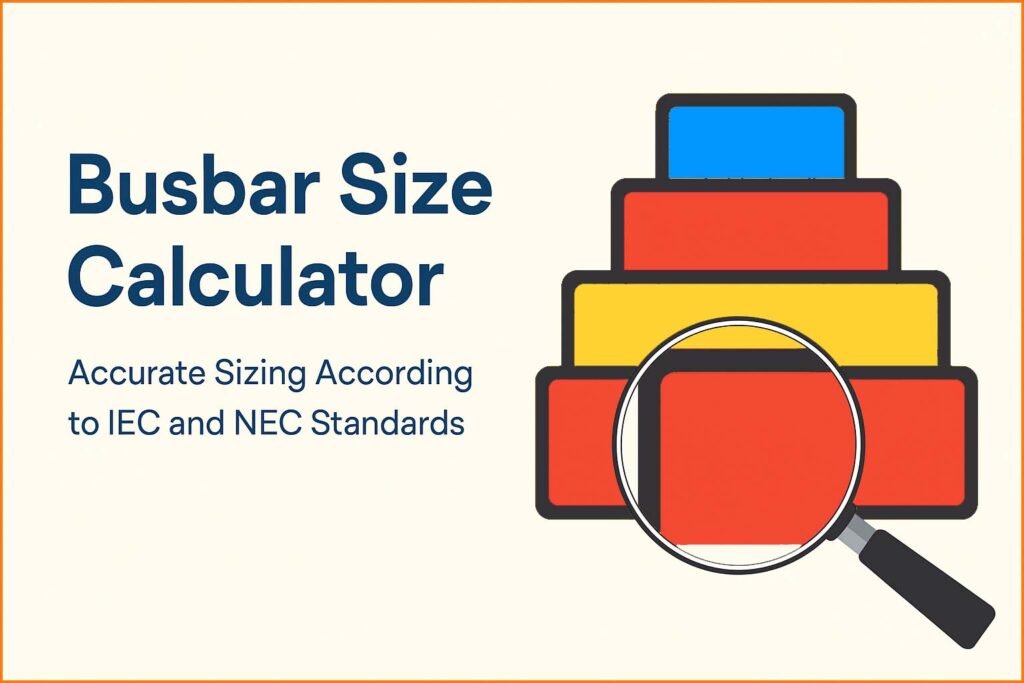 Busbar Size Calculator – Accurate Sizing According to IEC and NEC Standards 1 Busbar Size Calculator – Accurate Sizing According to IEC and NEC Standards