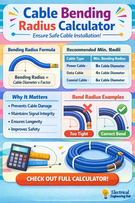 Cable Bending Radius Calculator 7 Cable Bending Radius Calculator