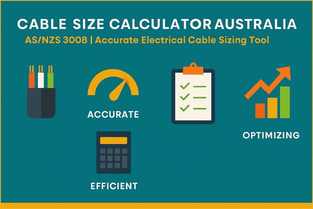 Cable Size Calculator Australia – AS/NZS 3008) | Accurate Electrical Cable Sizing Tool 1 Cable Size Calculator Australia – AS/NZS 3008) | Accurate Electrical Cable Sizing Tool