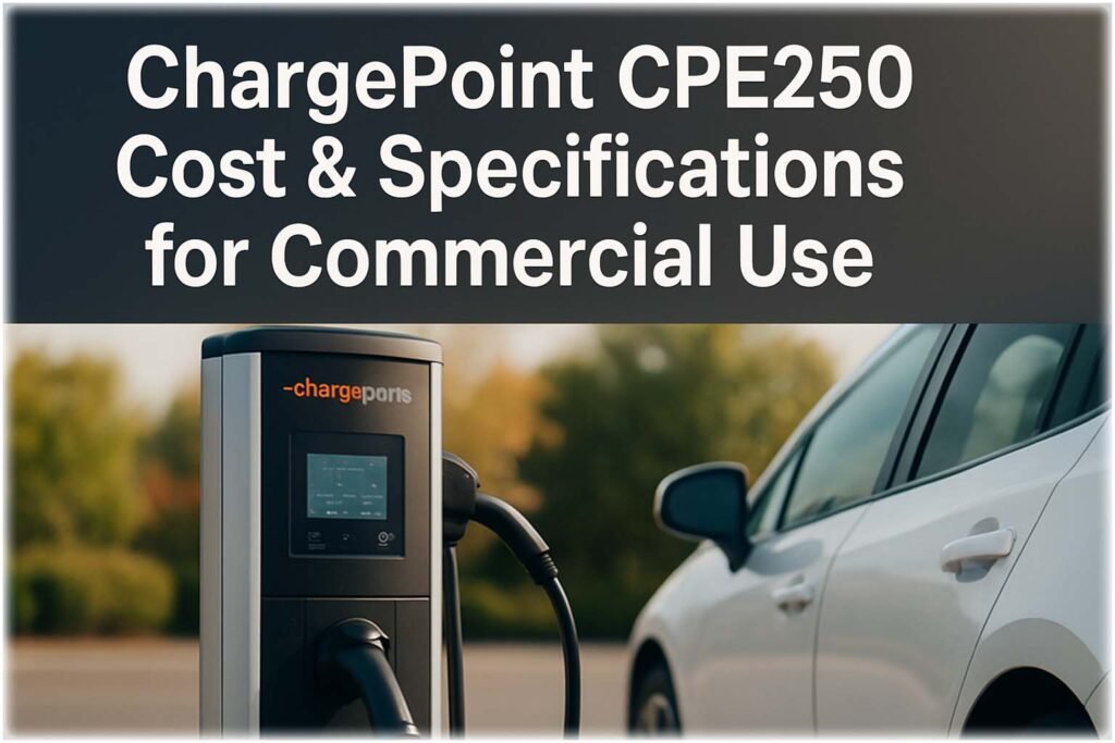ChargePoint CPE250 Cost & Specifications for Commercial Use: Quick Guide 1 ChargePoint CPE250 Cost & Specifications for Commercial Use