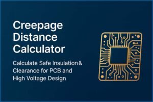 Home 25 Creepage Distance Calculator – Calculate Safe Insulation & Clearance for PCB and High Voltage Design