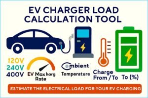 EV Charger Load Calculation Tool – Accurate Power Estimation for Home and Commercial EV Chargers 2 EV Charger Load Calculation Tool – Accurate Power Estimation for Home and Commercial EV Chargers EV Charger Load Calculation Tool – Accurate Power Estimation for Home and Commercial EV Chargers