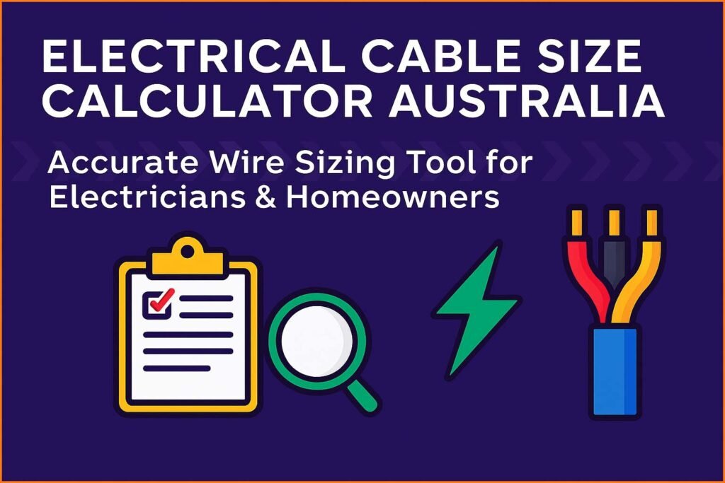 Electrical Cable Size Calculator Australia – Accurate Wire Sizing Tool for Electricians & Homeowners 1 Electrical Cable Size Calculator Australia – Accurate Wire Sizing Tool for Electricians & Homeowners