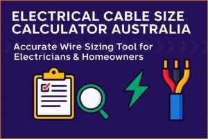 Electrical Cable Size Calculator Australia – Accurate Wire Sizing Tool for Electricians & Homeowners 2 Electrical Cable Size Calculator Australia – Accurate Wire Sizing Tool for Electricians Homeowners Electrical Cable Size Calculator Australia – Accurate Wire Sizing Tool for Electricians & Homeowners