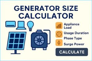 Generator Size Calculator for Homes in KVA: Best Tool 2 Generator Size Calculator for Homes in KVA Best Tool Generator Size Calculator for Homes in KVA: Best Tool