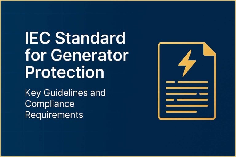 IEC Standard for Generator Protection – Key Guidelines and Compliance Requirements 2 IEC Standard for Generator Protection – Key Guidelines and Compliance Requirements